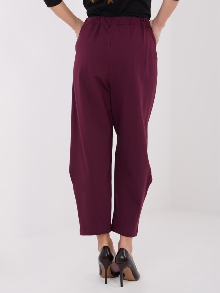 Kelnės-IT-SP-FL8557.46-bordo spalvos