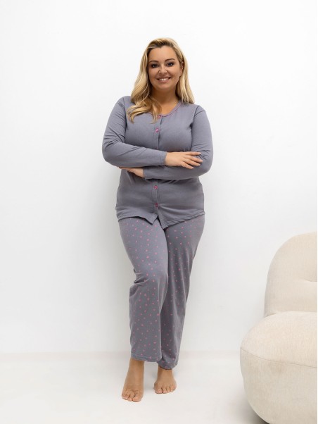 Pižama-DU-PI-FP-505.05P-tamsiai pilka