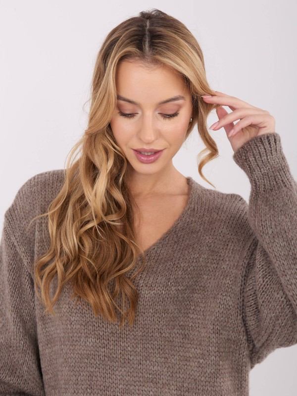 Suknelė-IN-SK-5962.22-tamsiai smėlio spalvos 2