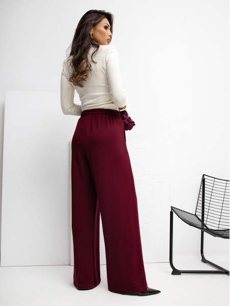 Sportinės kelnės-RV-DR-A1061.80-bordo spalvos