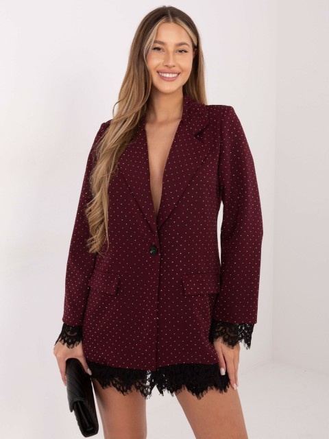 Blazer-IT-MA-FL9916-1.07P-bordo spalvos