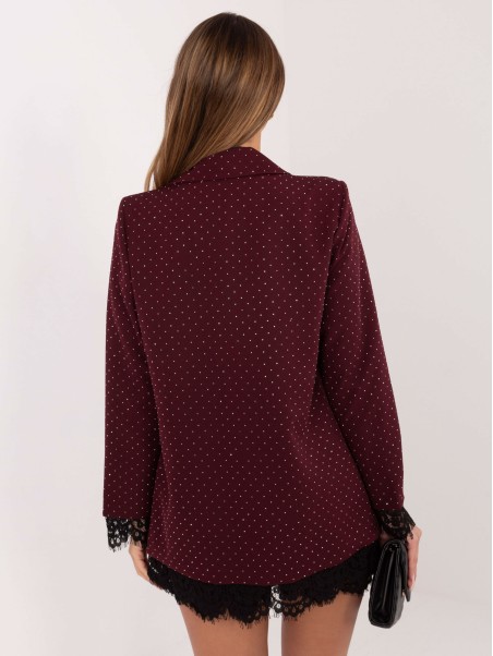 Švarkas-IT-MA-FL9916-1.07P-bordo spalvos