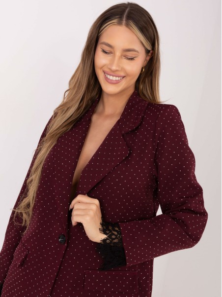 Blazer-IT-MA-FL9916-1.07P-bordo spalvos