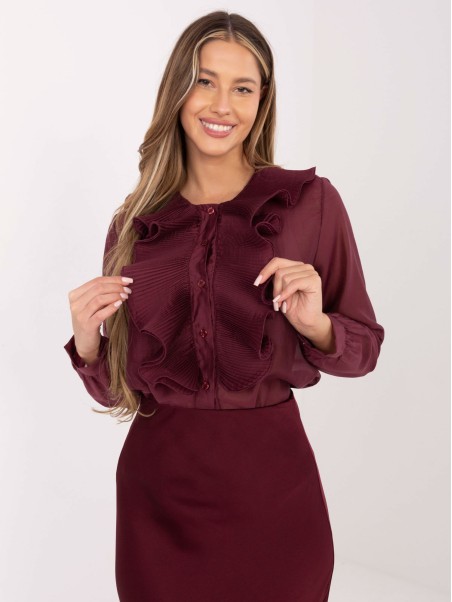 Marškinėliai-IT-KS-28990.05P-bordo spalvos