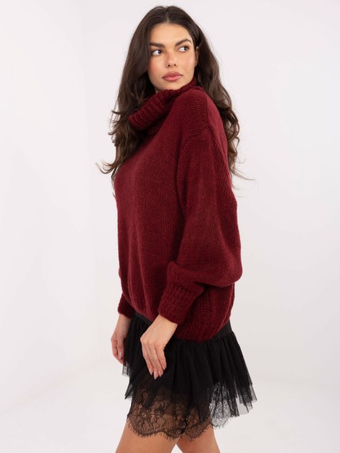 Megztinis-IN-SW-3176.26-bordo spalvos