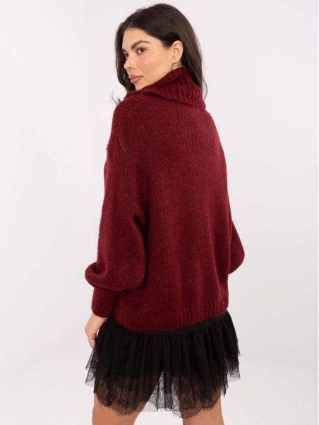Megztinis-IN-SW-3176.26-bordo spalvos