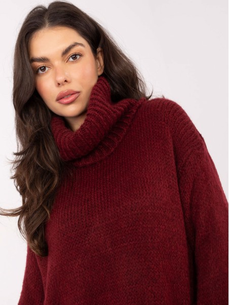 Megztinis-IN-SW-3176.26-bordo spalvos