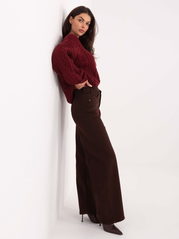 Džinsai-VM-SP-ST6005-5.65-tamsiai rudi