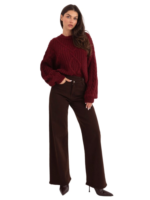 Džinsai-VM-SP-ST6005-5.65-tamsiai rudi