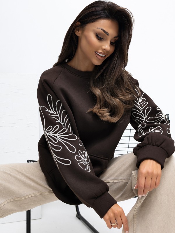 Džemperis-RV-BL-A1042.25-tamsiai rudas