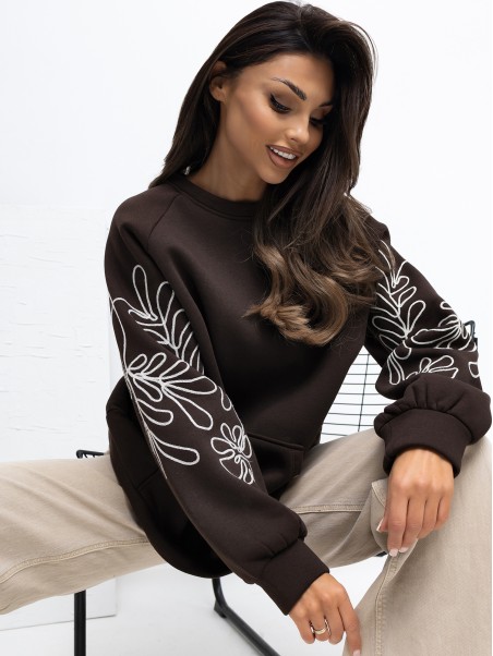 Džemperis-RV-BL-A1042.25-tamsiai rudas