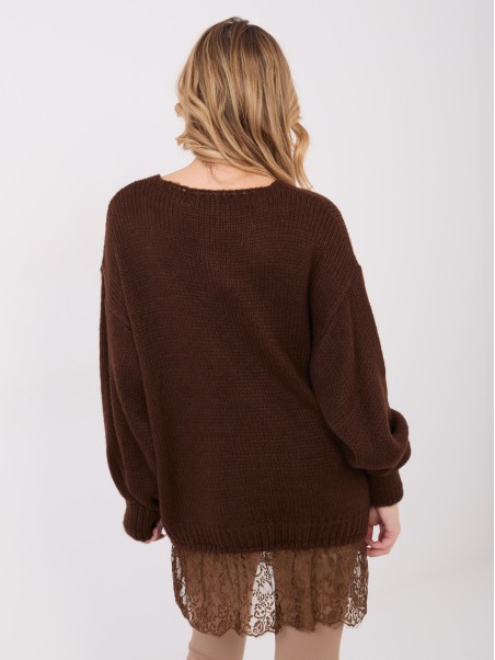 Megztinis-IN-SW-33681.05P-tamsiai rudas