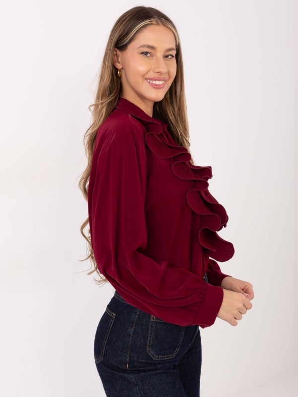 Marškinėliai-IT-KS-29033.87-bordo spalvos