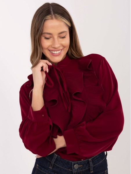 Marškinėliai-IT-KS-29033.87-bordo spalvos