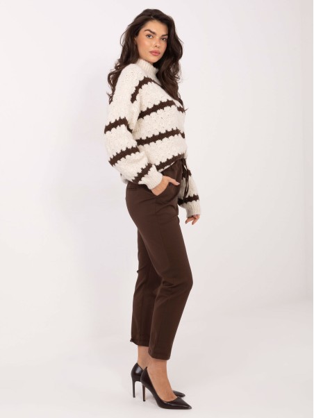 Kelnės-IT-SP-FL7690.64-tamsiai rudos