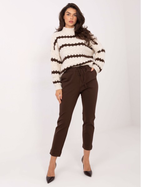 Kelnės-IT-SP-FL7690.64-tamsiai rudos