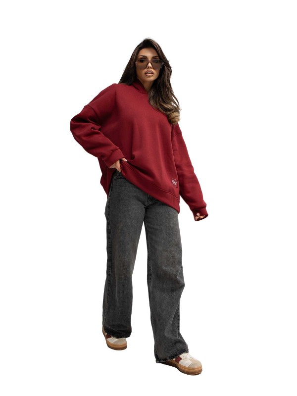 Megztinis-RV-BL-A1037.12-bordo spalvos