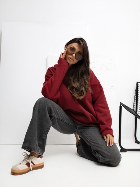 Megztinis-RV-BL-A1037.12-bordo spalvos