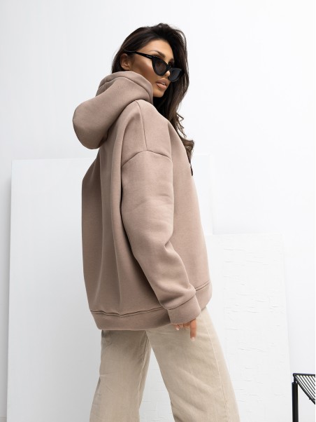 Džemperis-RV-BL-A1043.17-tamsiai smėlio spalvos