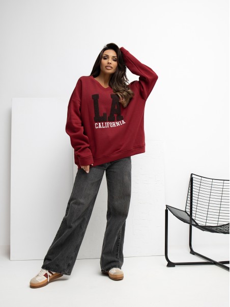 Megztinis-RV-BL-A1035.13-bordo spalvos