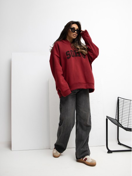 Megztinis-RV-BL-A1043.17-bordo spalvos