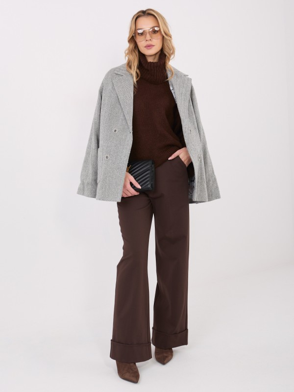 Kelnės-IT-SP-FL9877.64-tamsiai rudos