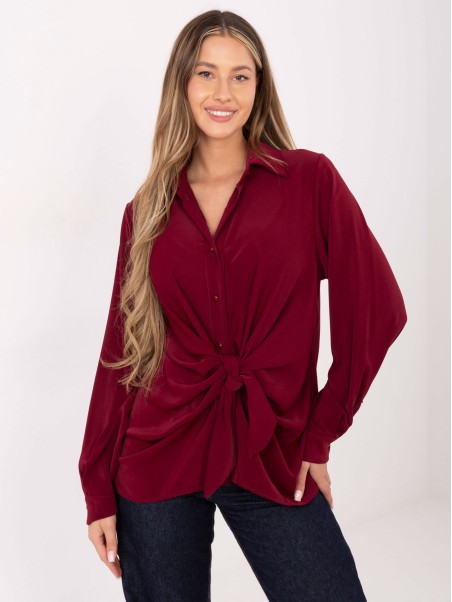 Marškinėliai-IT-KS-29053.69-bordo spalvos