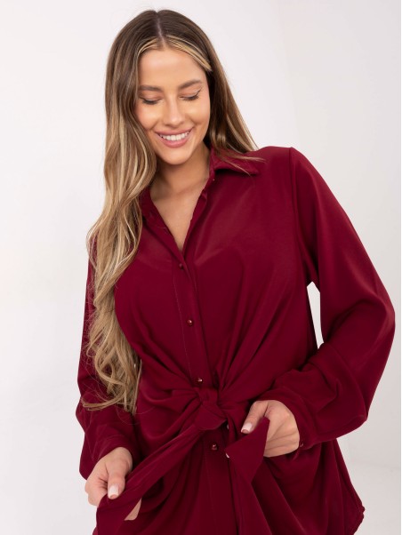 Marškinėliai-IT-KS-29053.69-bordo spalvos