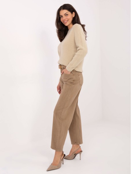 Džinsai-VM-SP-J1571-6.08-tamsiai smėlio spalvos