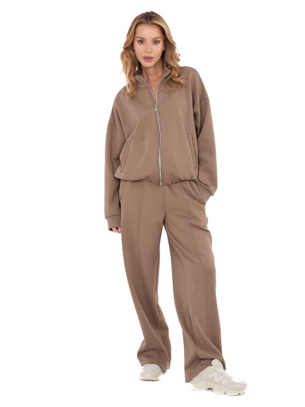 Kelnės-SM-SP-A1561.25-tamsiai smėlio spalvos