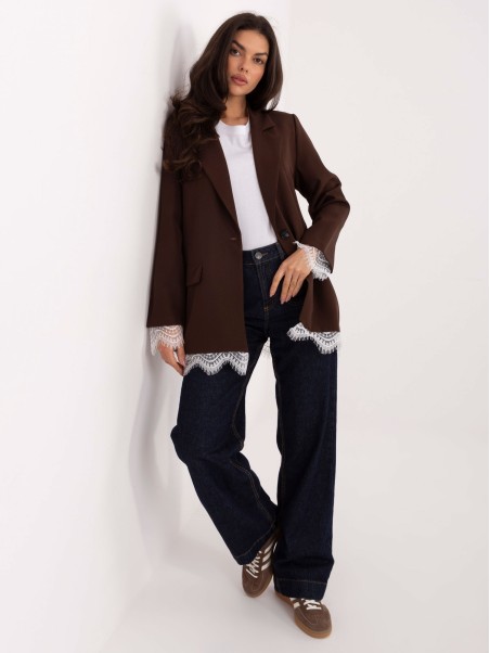 Švarkas-IT-MA-FL9916.02P-tamsiai ruda