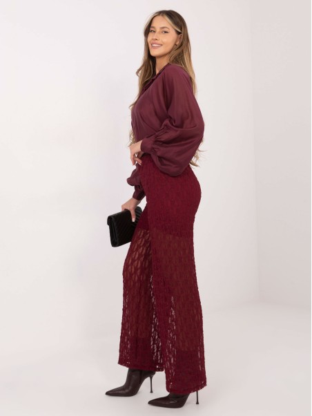 Kelnės-IT-SP-9965.77-bordo spalvos