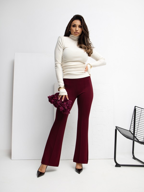 Sportinės kelnės-RV-DR-A1060.03P-bordo spalvos