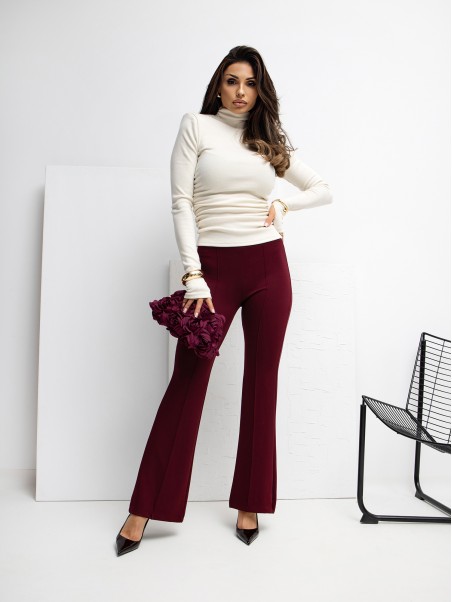 Sportinės kelnės-RV-DR-A1060.03P-bordo spalvos