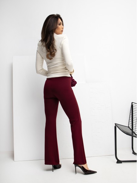 Sportinės kelnės-RV-DR-A1060.03P-bordo spalvos