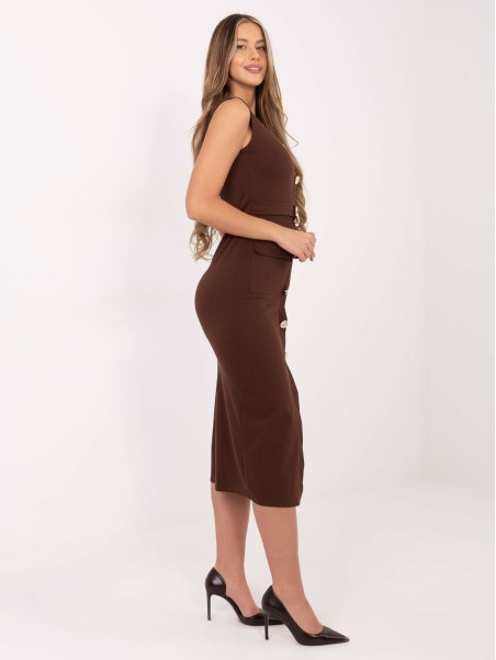 Suknelė-IT-SK-21891.61-ruda