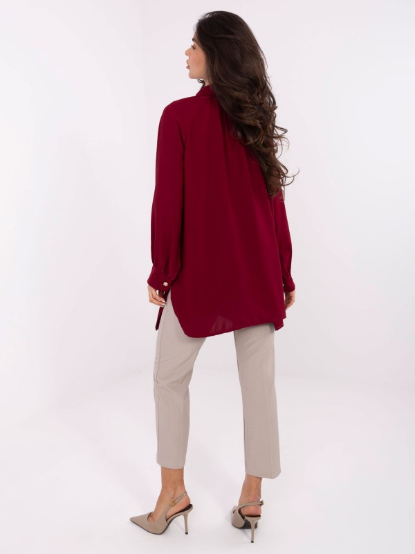 Marškinėliai-IT-KS-29022.25-bordo spalvos