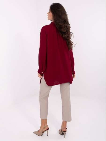 Marškinėliai-IT-KS-29022.25-bordo spalvos