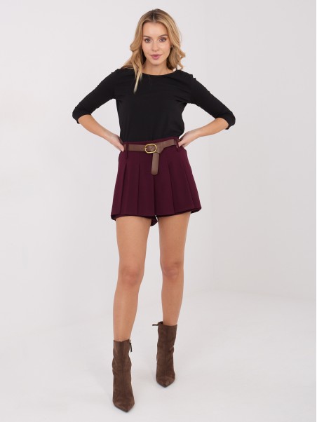 Šortai-IT-SN-FL8757.52-bordo spalvos