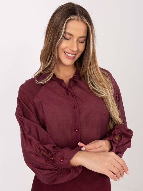 Marškinėliai-IT-KS-28979.63-bordo spalvos