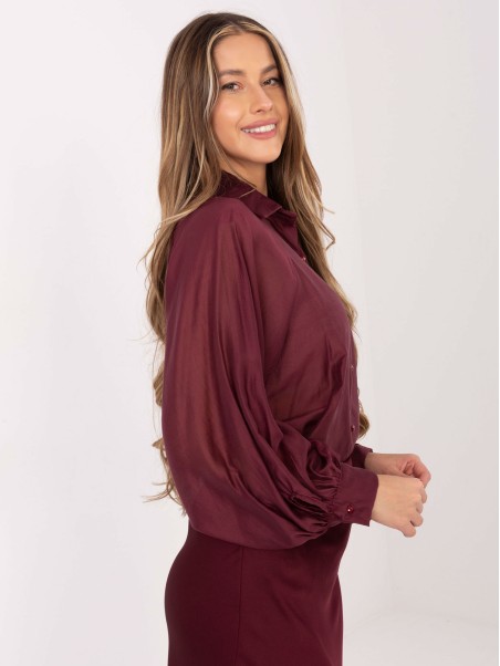 Marškinėliai-IT-KS-28979.63-bordo spalvos