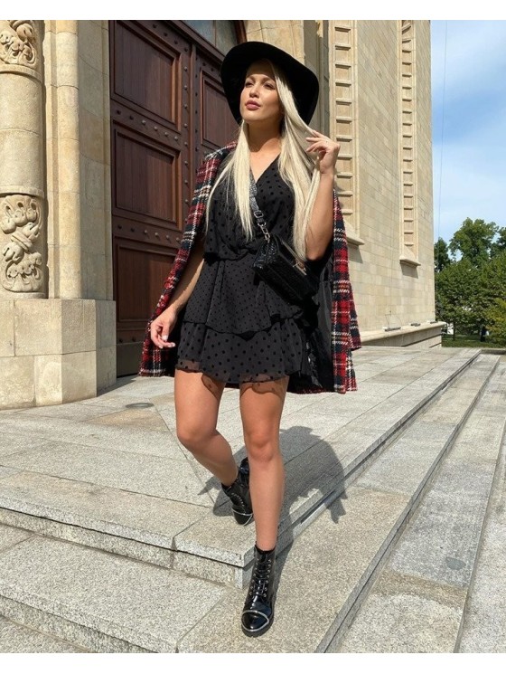 Moteriški batai Lu Boo Juodi darbiniai batai su plieniniu rėmu Jacksy 2
