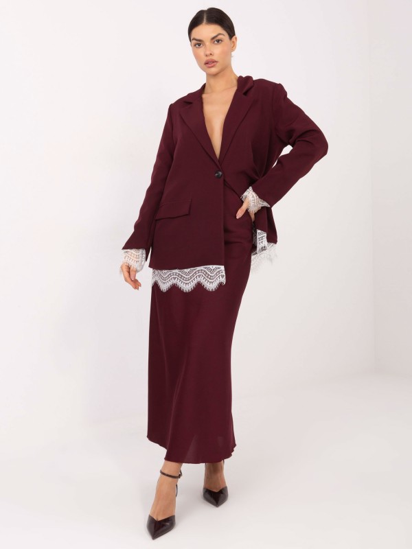 Švarkas-IT-MA-FL9916.02P-bordo spalvos