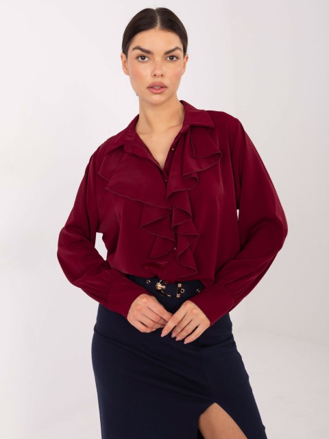 Marškinėliai-IT-KS-26967.28-bordo spalvos