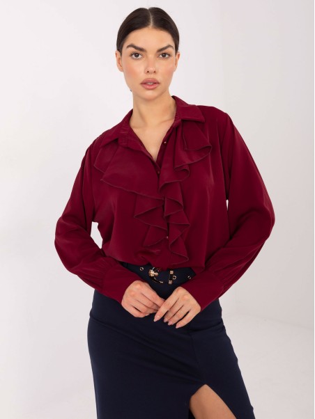 Marškinėliai-IT-KS-26967.28-bordo spalvos