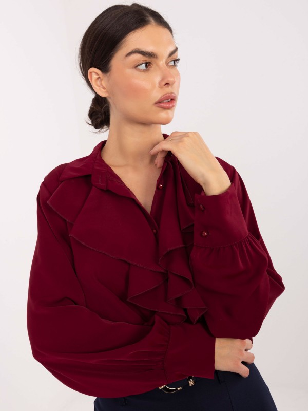 Marškinėliai-IT-KS-26967.28-bordo spalvos