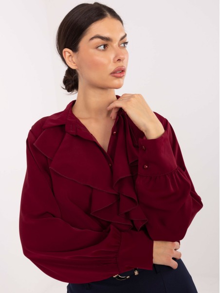 Marškinėliai-IT-KS-26967.28-bordo spalvos