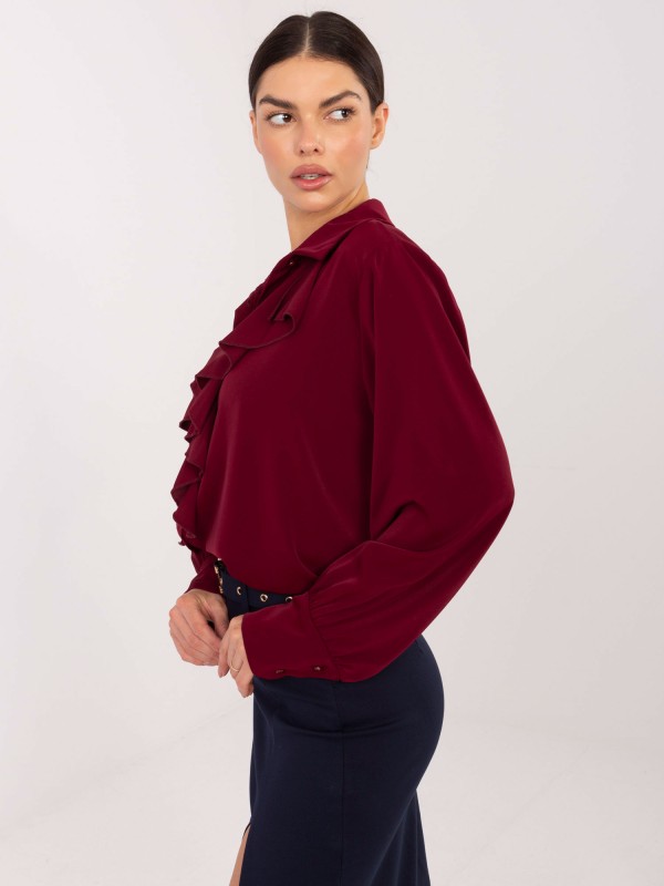 Marškinėliai-IT-KS-26967.28-bordo spalvos