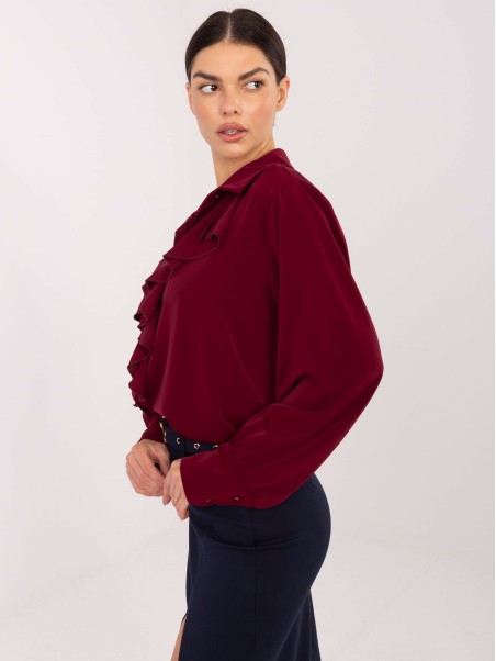 Marškinėliai-IT-KS-26967.28-bordo spalvos