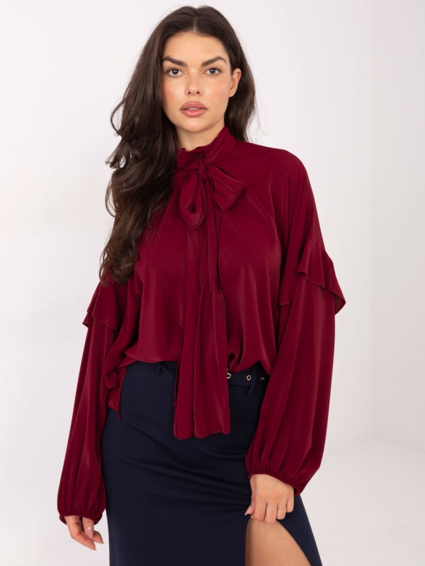 Marškinėliai-IT-KS-29002.69-bordo spalvos